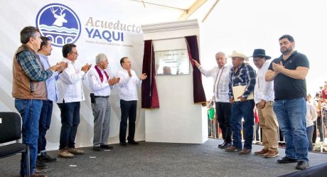 AMLO y Durazo cumplen demanda histórica de llevar agua por primera vez a comunidades yaquis