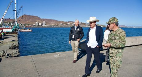 Gobernador Durazo supervisa inicio de renovación del muelle de Guaymas