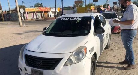 Realizan operativos contra taxis libres y metropolitanos que trabajan como colectivos