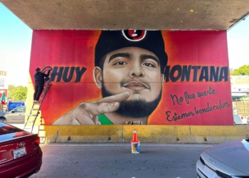 Realizan mural en honor a Chuy Montana en la Línea