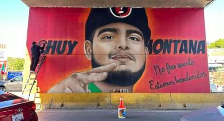 Realizan mural en honor a Chuy Montana en la Línea