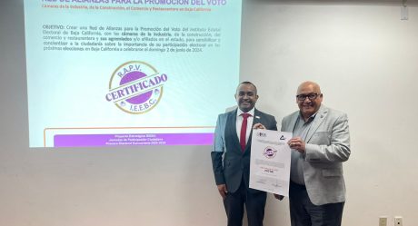 IEEBC y CANACO firman convenio para promocionar el voto ciudadano