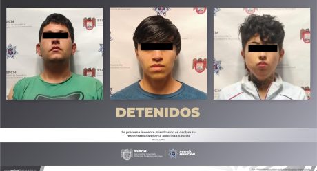 Capturan a tres jóvenes involucrados en más de 20 robos