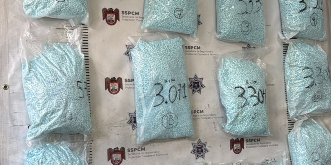 Policía municipal recupera más de 50 kilos de fentanilo en caso de mula ciega