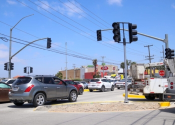 Ayuntamiento de Tijuana avanza en obra de glorieta Santa Fe