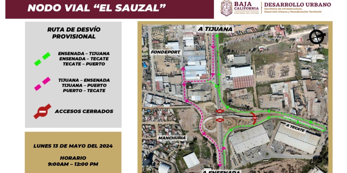 SIDURT anuncia cierre temporal de autopista Tijuana-Ensenada