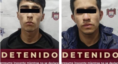 Policía municipal captura a dos  personas por tráfico de indocumentados