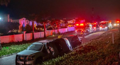 Conductor ebrio vuelca sobre la carretera Escénica Tijuana a Rosarito