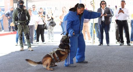 Boris agente canino de FESC es nombrado perro del año 2023