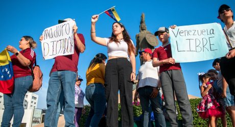 Comunidad venezolana en Tijuana se manifiesta contra gobierno de Maduro