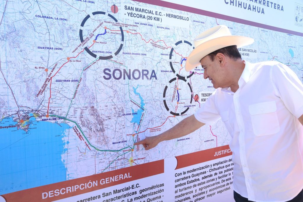 Consolida-Gobernador-Durazo-conectividad-turIstica-econOmica-modernizaciOn-carretera Guaymas-Chihuahua