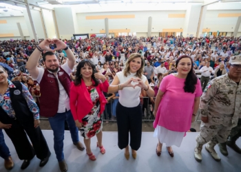 Gobernadora Marina del Pilar reafirma bienestar para bajacalifornianos durante feria de paz y desarme voluntario