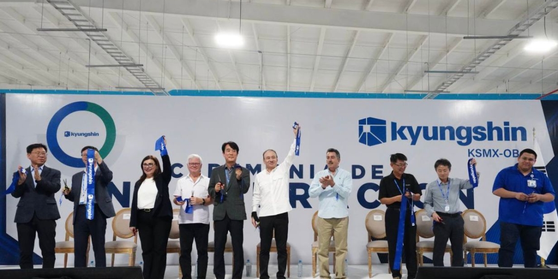 Atrae Gobernador Durazo más de mil nuevos empleos con inauguración de la planta Kyungshin México-Obregón