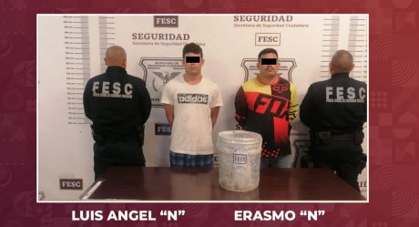 Tras operativo de la FESC en Tecate aseguran poncha llantas, bidones con gasolina, armas y droga