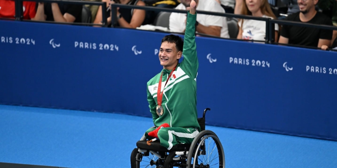 Ángel Camacho da a México segunda medalla en para natación de París 2024