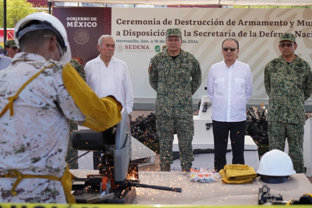 Encabeza-Gobernador-Durazo-acciones-combate-delincuencia-destruccion-armamento