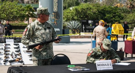 Realizan la destrucción de más de mil armas puestas a disposición de SEDENA