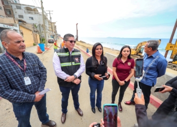 Supervisa alcaldesa Montserrat Caballero avances en obra del malecón de Playas de Tijuana