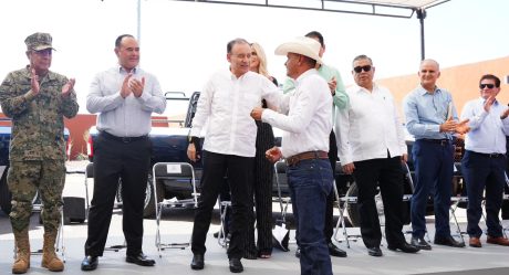 Realiza Gobernador Durazo fortalecimiento histórico en seguridad con equipamiento y entrega de patrullas