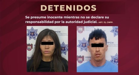 Capturan a pareja armada tras alerta de Botón Morado