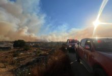 Bomberos de Tijuana brindan apoyo en incendio forestal en Tecate