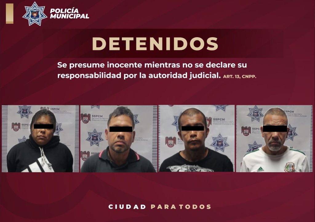 Policía municipal detiene a cuatro personas por privación ilegal de la libertad