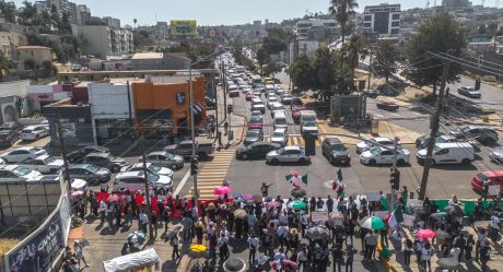 Protestan contra la Reforma al Poder Judicial bloqueando vialidades