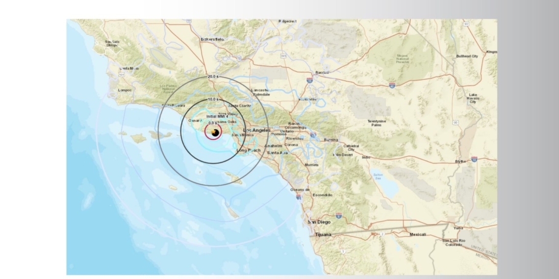 Sin afectaciones en Tijuana por sismo en Malibú, California