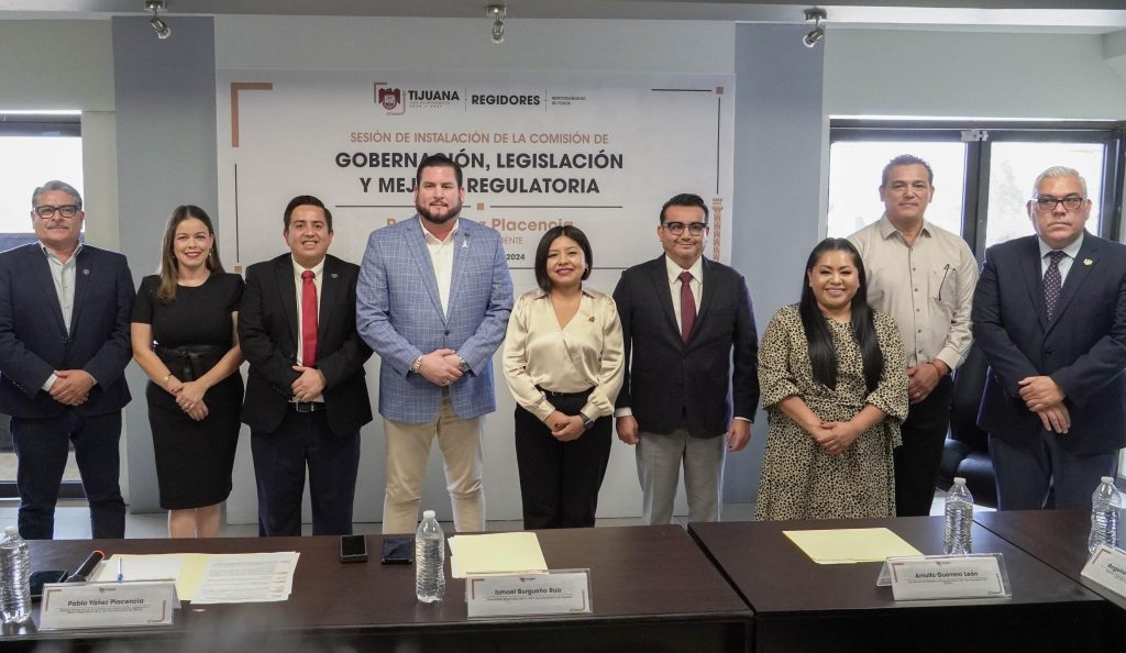 Instalan la comisión de Gobernación, Legislación y mejora regulatoria del XXV Ayuntamiento de Tijuana