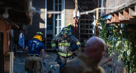 Se incendia vivienda de madera