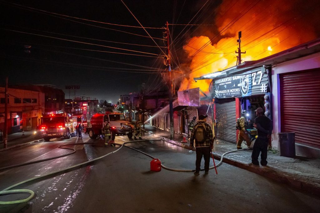 Se incendian cinco locales en Zona Centro