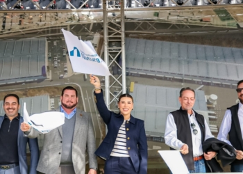 Marina del Pilar da el banderazo de inicio en obra del Parque Industrial Natura