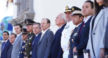 Gobernador Durazo acompaña a 5 mil jóvenes en el desfile por el 114 aniversario de la Revolución Mexicana