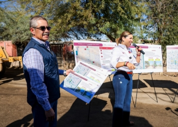 Gobernadora inicia obras en zonas prioritarias de Mexicali