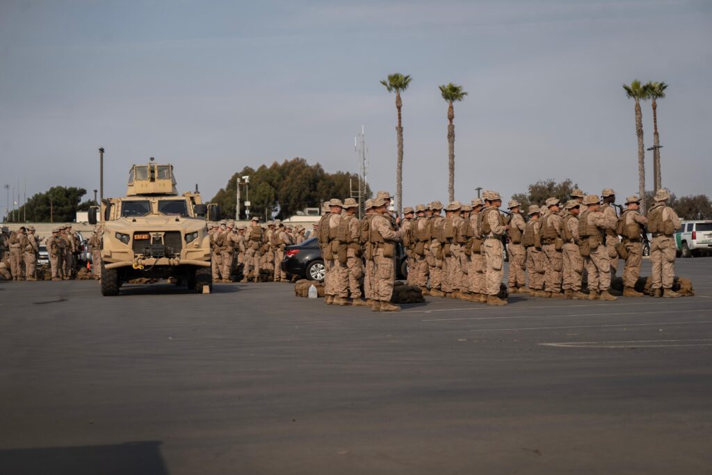 Alrededor de 500 militares arriban a la frontera con México para fortalecer la seguridad