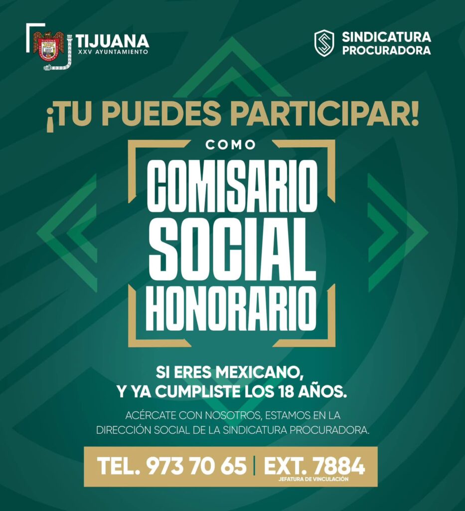 Anuncia Sindicatura Procuradora convocatoria para integración de Comisarios Sociales Honorarios