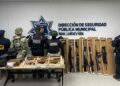 Grupo de Coordinación Interinstitucional asegura armas, cargadores, cartuchos y vehículos: SSCBC