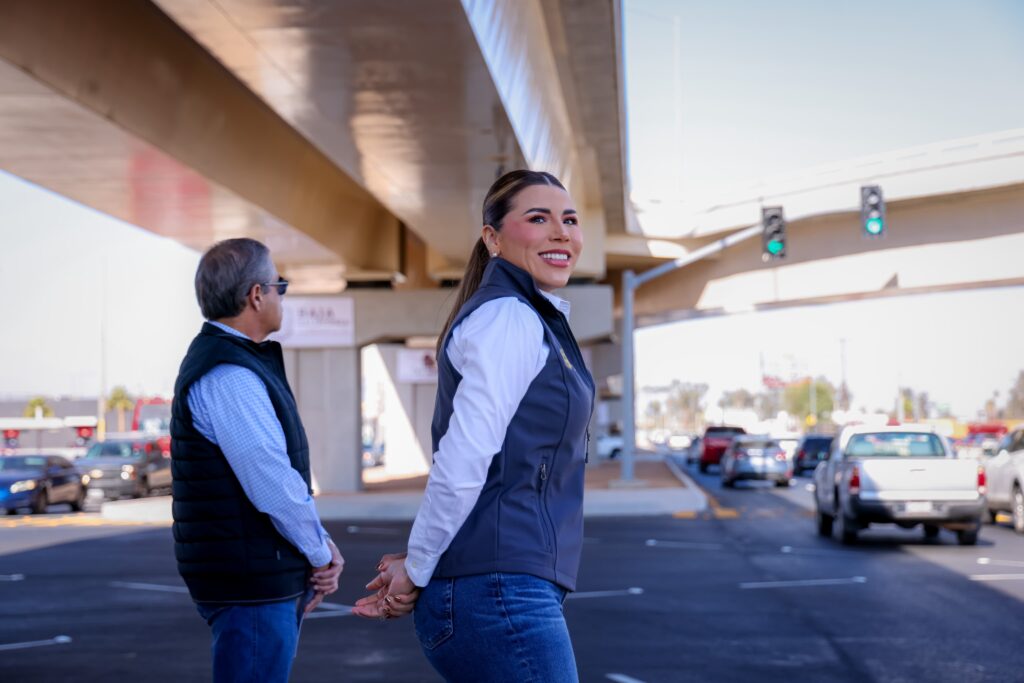 Gobernadora Marina del Pilar inaugura distribuidor vial Lázaro Cárdenas para optimizar la movilidad de Mexicali