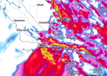 Sur de California bajo alerta por vientos destructivos y potencialmente mortales