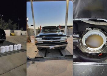 Agentes CBP detienen a dos personas que llevaban metanfetamina líquida en el tanque de gasolina