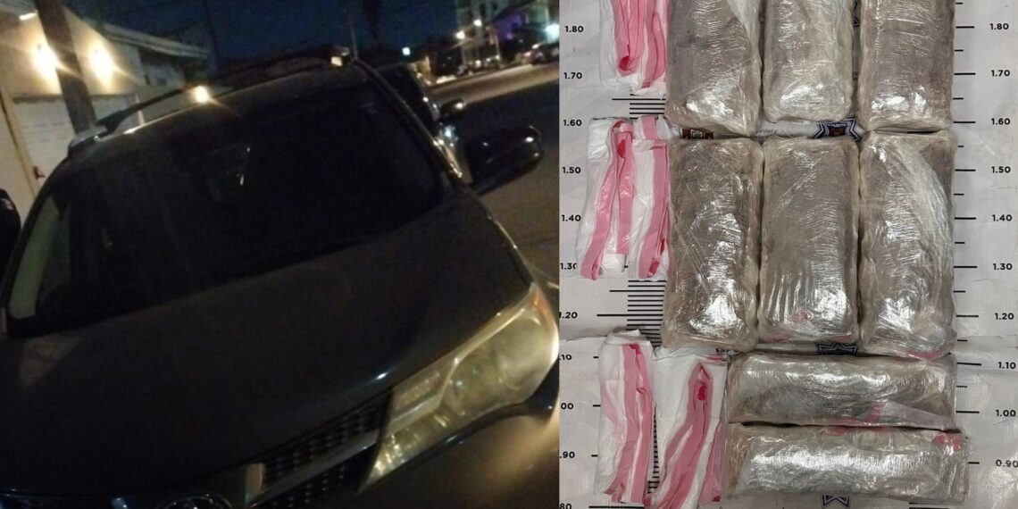 Mujer iba a trabajar a San Diego y encuentra más de 35 kg de droga en su auto