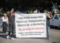 Maestros se manifiestan en contra de la reforma del ISSSTE