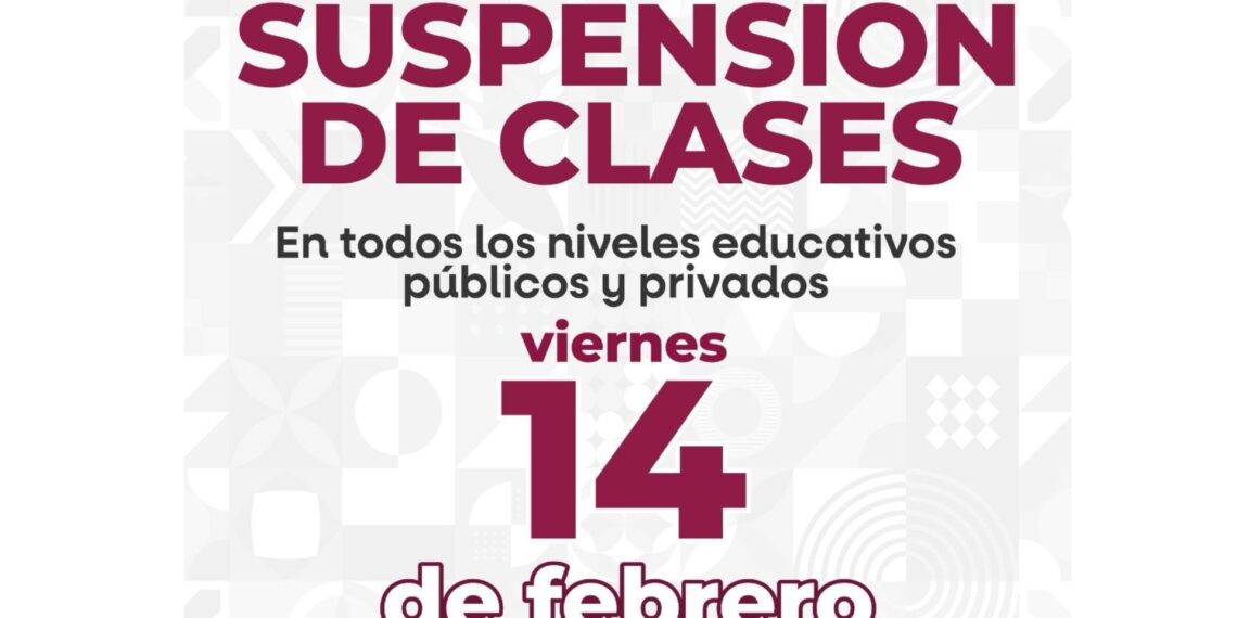  Anuncian suspensión de clases para este viernes