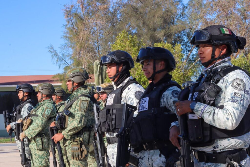 Despliega operativo de protección y vigilancia mesa de seguridad estatal en San Felipe