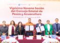 Gobernadora Marina del Pilar y Conapesca firman convenio para impulsar la pesca y acuacultura en BC