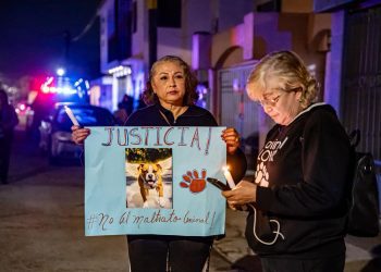 Vigilia por El Chato en Tijuana: veladoras y globos para exigir justicia