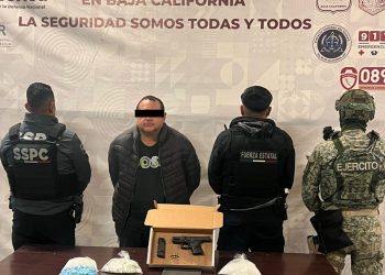 Capturan a “El Jeck” en Tijuana; aseguran droga y arma, informan autoridades