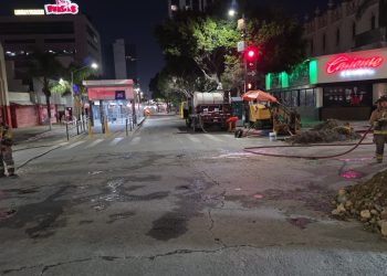 Fuga de gas en Zona Centro de Tijuana es controlada por Bomberos