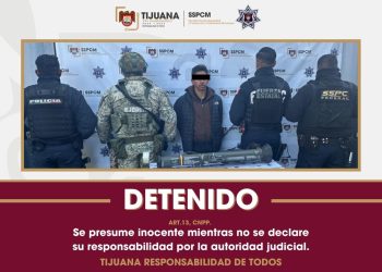 Detienen a objetivo prioritario en Sánchez Taboada con lanzacohetes