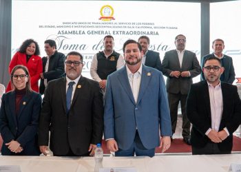 Ismael Burgueño refrenda coordinación con Sindicato de Burócratas Tijuana